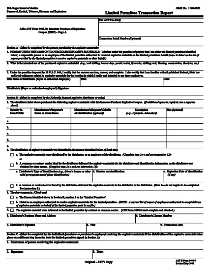 ATF Form 5400.4