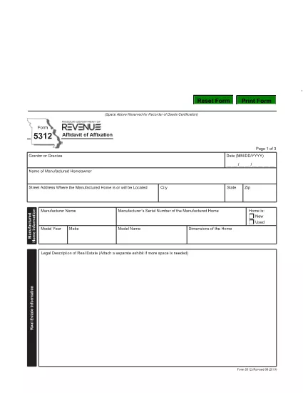 Form 5312 Missouri