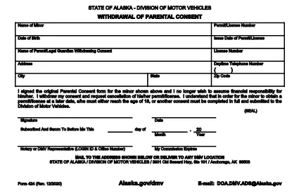 Form 424 Alaska