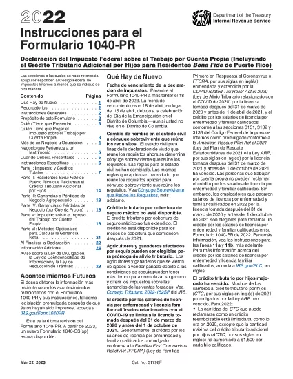 Form 1040 Instructions (Puerto Rican Version)