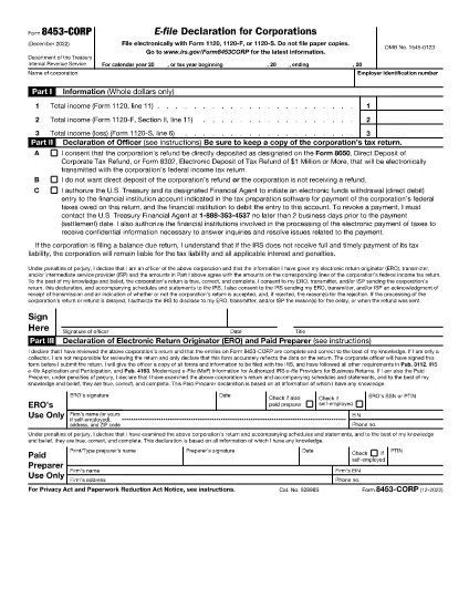 Form 8453-CORP