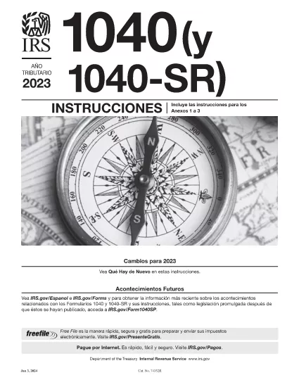 फॉर्म 1040 निर्देश (स्पेनिश संस्करण)