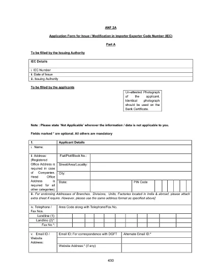 Formulário de inscrição para questão