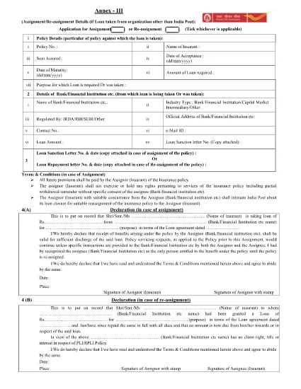 Indyjski Departament Poczt - Przydział / Przeznaczenie Szczegóły