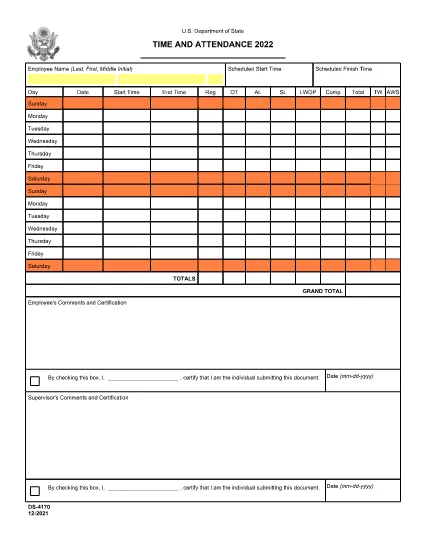Form DS-4170-2022