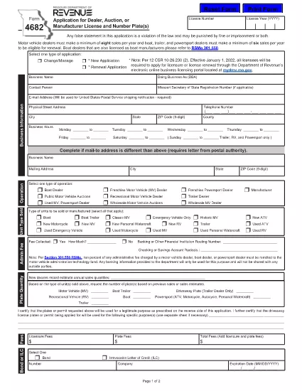 Form 4682 Missouri