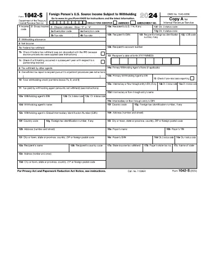 Form 1042-S