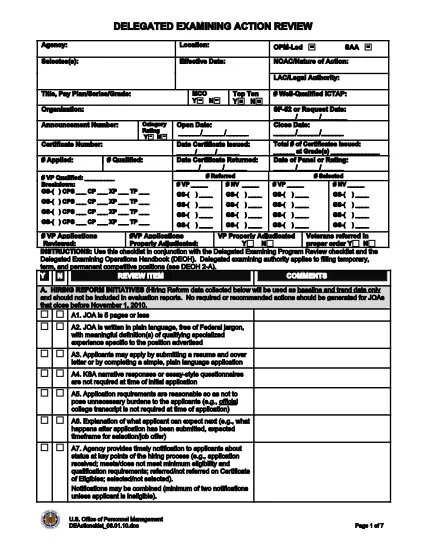 OPM Form 1749