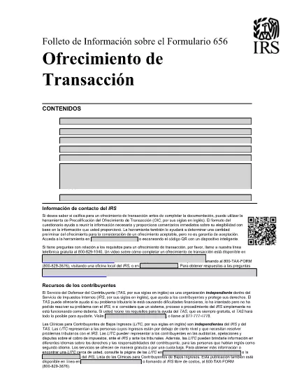 Form 656-B (Spanish Version)