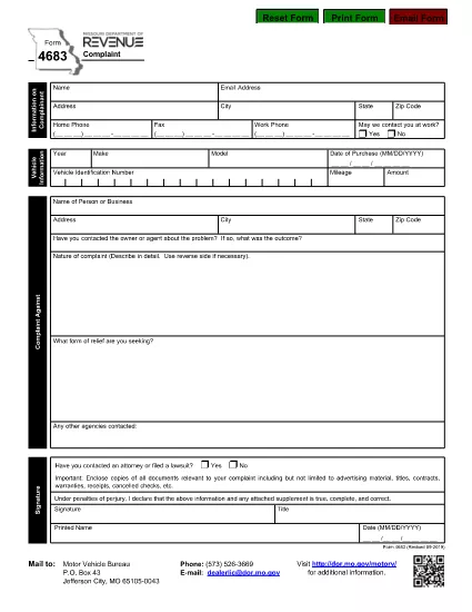Form 4683 Missouri