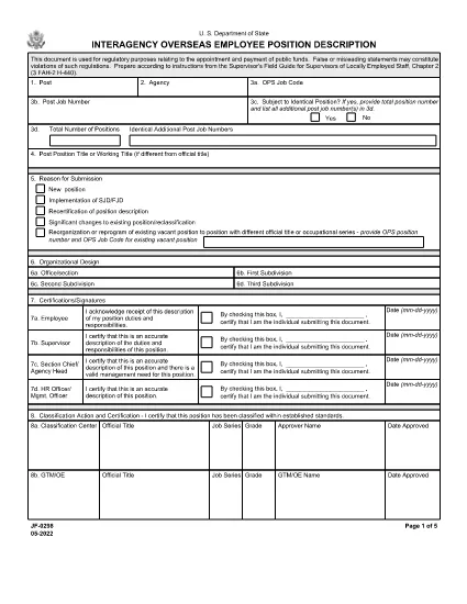 Form JF-298