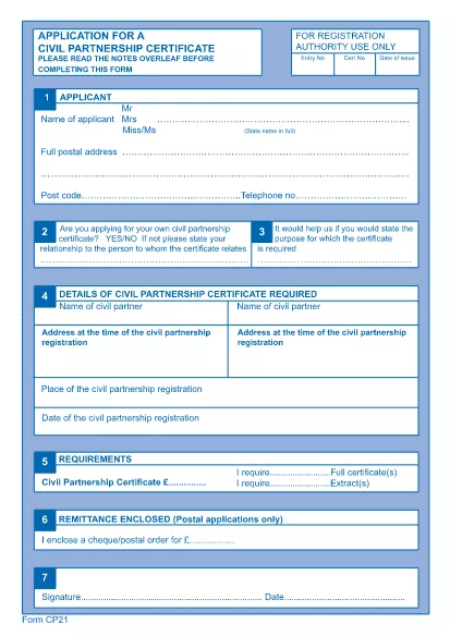 Formulario de solicitud de certificados de asociación