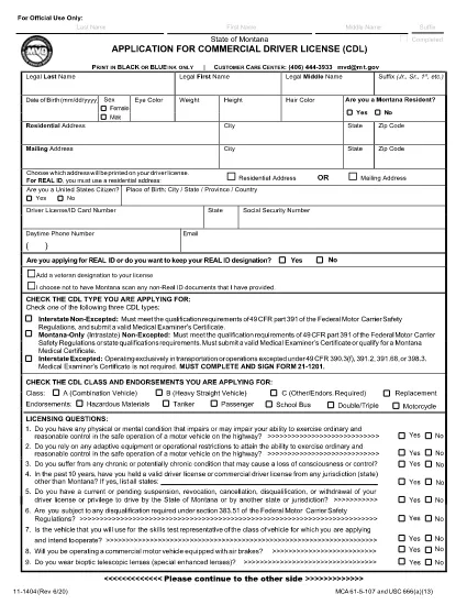 Form 11-1404 Montana