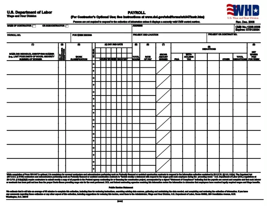 Form WH-347