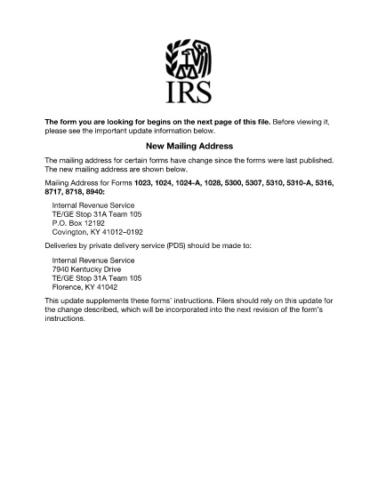 Form 1024-A