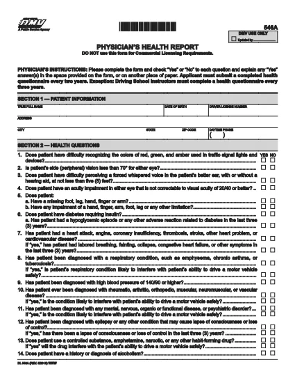 Form DL 546A Kalifornia